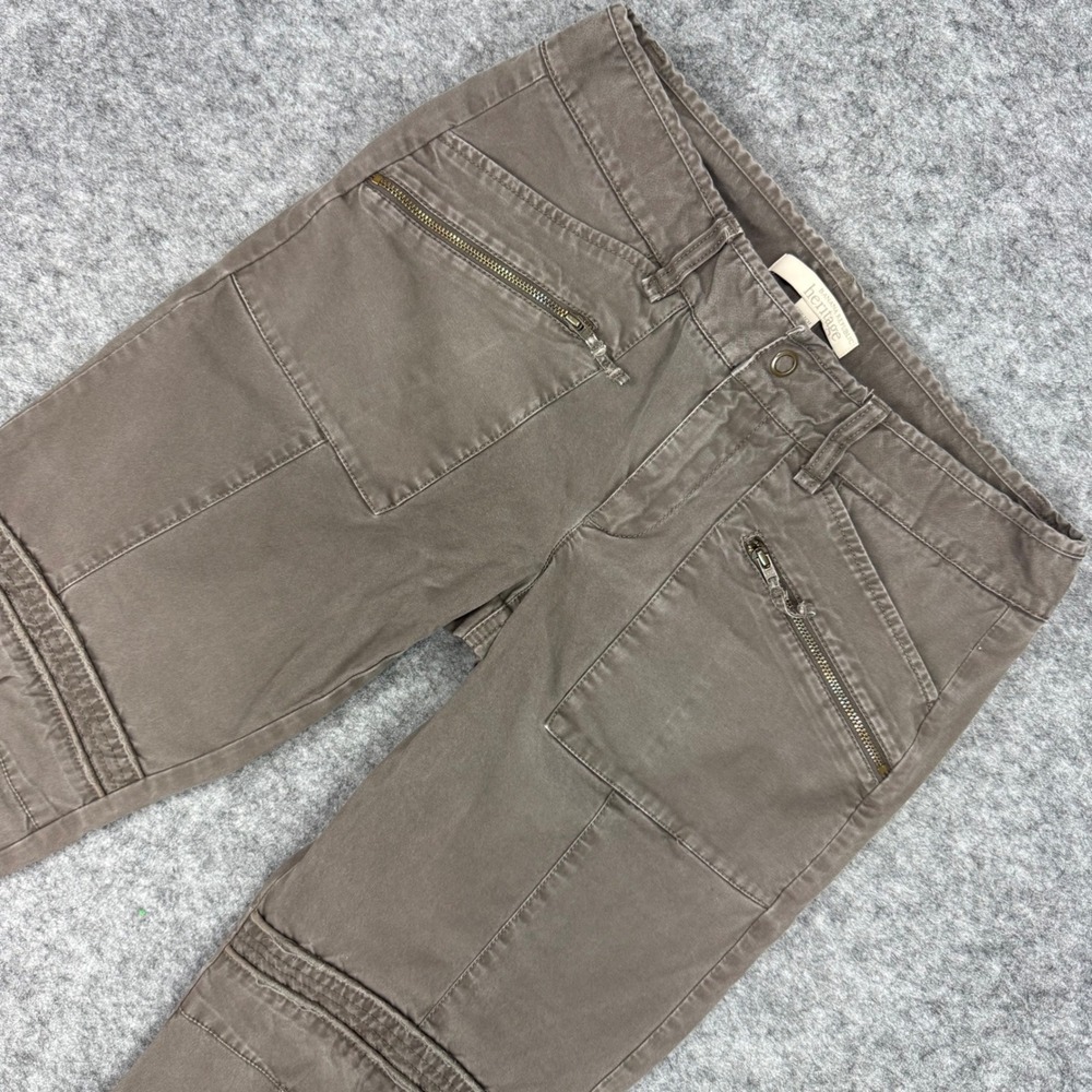 Banana Republic Heritage Moto Cargo Pants Khaki Stretch Womens Size 6‎
